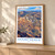 Mount Kenya bordered print styled in Light oak-console; frame and props not included