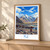 K2 bordered print styled in Light oak-console; frame and props not included