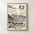 K2 full-bleed print styled in Front oak frame - corrected opening; frame and props not included