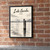 Lake Garda full-bleed print styled in Black frame / exposed brick; frame and props not included