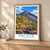 Pacaya bordered print styled in Light oak-console; frame and props not included