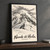 Nevado del Huila full-bleed print styled in Black frame / charcoal wall; frame and props not included