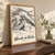 Nevado del Huila full-bleed print styled in Original angled oak-console; frame and props not included