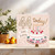 44th Birthday Card - 145mm x 145mm - '44 Today! Happy Birthday' Cake and Candles Square Design - Age 44 Card for Adults, Includes Kraft Envelope