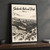 Shebenik National Park full-bleed print styled in Black frame / charcoal wall; frame and props not included