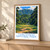 Corcovado National Park bordered print styled in Light oak-console; frame and props not included