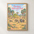 Pendjari National Park full-bleed print styled in Front oak frame - corrected opening; frame and props not included