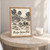 Pendjari National Park full-bleed print styled in Oak frame / bedside table; frame and props not included