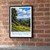 Bale Mountains National Park bordered print styled in Black frame / exposed brick; frame and props not included