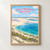 Lençóis Maranhenses National Park full-bleed print styled in Front oak frame - corrected opening; frame and props not included
