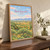 Awash National Park full-bleed print styled in Original angled oak-console; frame and props not included