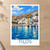 Tilos bordered print styled in Unframed sheet - corrected A-series; frame and props not included