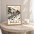 Boulders Beach full-bleed print styled in Oak frame / bedside table; frame and props not included