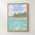 Porto de Galinhas full-bleed print styled in Front oak frame - corrected opening; frame and props not included