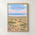 Abijatta-Shalla National Park full-bleed print styled in Front oak frame - corrected opening; frame and props not included