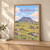 Mount Bintumani full-bleed print styled in Light oak-console; frame and props not included