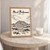 Mount Bintumani full-bleed print styled in Oak frame / bedside table; frame and props not included