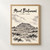 Mount Bintumani full-bleed print styled in Front oak frame - corrected opening; frame and props not included