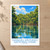 Manuel Antonio National Park bordered print styled in Unframed sheet - corrected A-series; frame and props not included