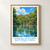 Manuel Antonio National Park bordered print styled in Front oak frame - corrected opening; frame and props not included