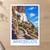Amorgos bordered print styled in Unframed sheet - corrected A-series; frame and props not included