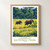 Loango National Park bordered print styled in Front oak frame - corrected opening; frame and props not included