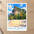 Railay Beach bordered print styled in Unframed sheet - corrected A-series; frame and props not included