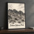 Itatiaia National Park full-bleed print styled in Black frame / charcoal wall; frame and props not included
