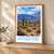 Los Cardones National Park bordered print styled in Light oak-console; frame and props not included