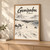 Genipabu full-bleed print styled in Light oak-console; frame and props not included