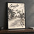 Guanabo full-bleed print styled in Black frame / charcoal wall; frame and props not included
