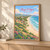 Playa El Agua full-bleed print styled in Light oak-console; frame and props not included