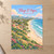 Playa El Agua full-bleed print styled in Unframed sheet - corrected A-series; frame and props not included