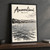 Ammouliani full-bleed print styled in Black frame / charcoal wall; frame and props not included
