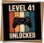 Level 41 Unlocked Birthday Card for Him Gamer Retro Controller, Funny Gaming 41st Birthday Card, 145mm x 145mm, Blank Inside with Kraft Envelope