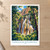 Margoon Waterfall bordered print styled in Unframed sheet - corrected A-series; frame and props not included