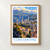 Constantine city view bordered print styled in Front oak frame - corrected opening; frame and props not included