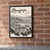 Zhangjiajie city view full-bleed print styled in Black frame / exposed brick; frame and props not included