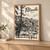 Pétionville city view full-bleed print styled in Light oak-console; frame and props not included