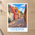 Odense city view bordered print styled in Unframed sheet - corrected A-series; frame and props not included