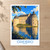 Örebro city view bordered print styled in Unframed sheet - corrected A-series; frame and props not included