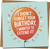 Funny Belated Birthday Card - “I Didn’t Forget, I Wanted to Extend It” - Balloon Design, Blank Inside, 145mm x 145mm Square Greeting Card with Kraft Envelope for Him, Her, Friends