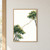 Two separate leafy trees connected across open space by fine glowing curved lines and small abstract marks.; frame shown for styling only