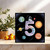 5th Birthday Card Space Astronaut Design, Kids Age 5 Greeting Card, 145mm x 145mm Square Card with Kraft Envelope, Planets Galaxy Theme for Boys or Girls
