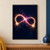 Two sparklers enter from opposite lower corners and form a bright infinity loop with a magenta-white flare.; frame shown for styling only