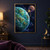 Large teal-green planet and smaller copper-violet world linked by a glowing golden arc and star against indigo space.; frame shown for styling only