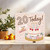20th Birthday Card - 20 Today Cake, Candles and Confetti Design - Cute Square Greeting Card 145mm x 145mm, Includes Kraft Envelope