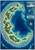 Overhead illustrated island chain and reefs surrounding a deep-blue lagoon, with three inset studies and a compass star on the right.