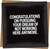 Funny Leaving Card – Congratulations on Pursuing Your Dream of Not Working Here Anymore – New Job Resignation Farewell Card, 145mm x 145mm, Black, with Kraft Envelope