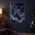 A luminous crane-shaped constellation with a bright central star and crescent moon against a deep blue, clouded night sky.; frame shown for styling only